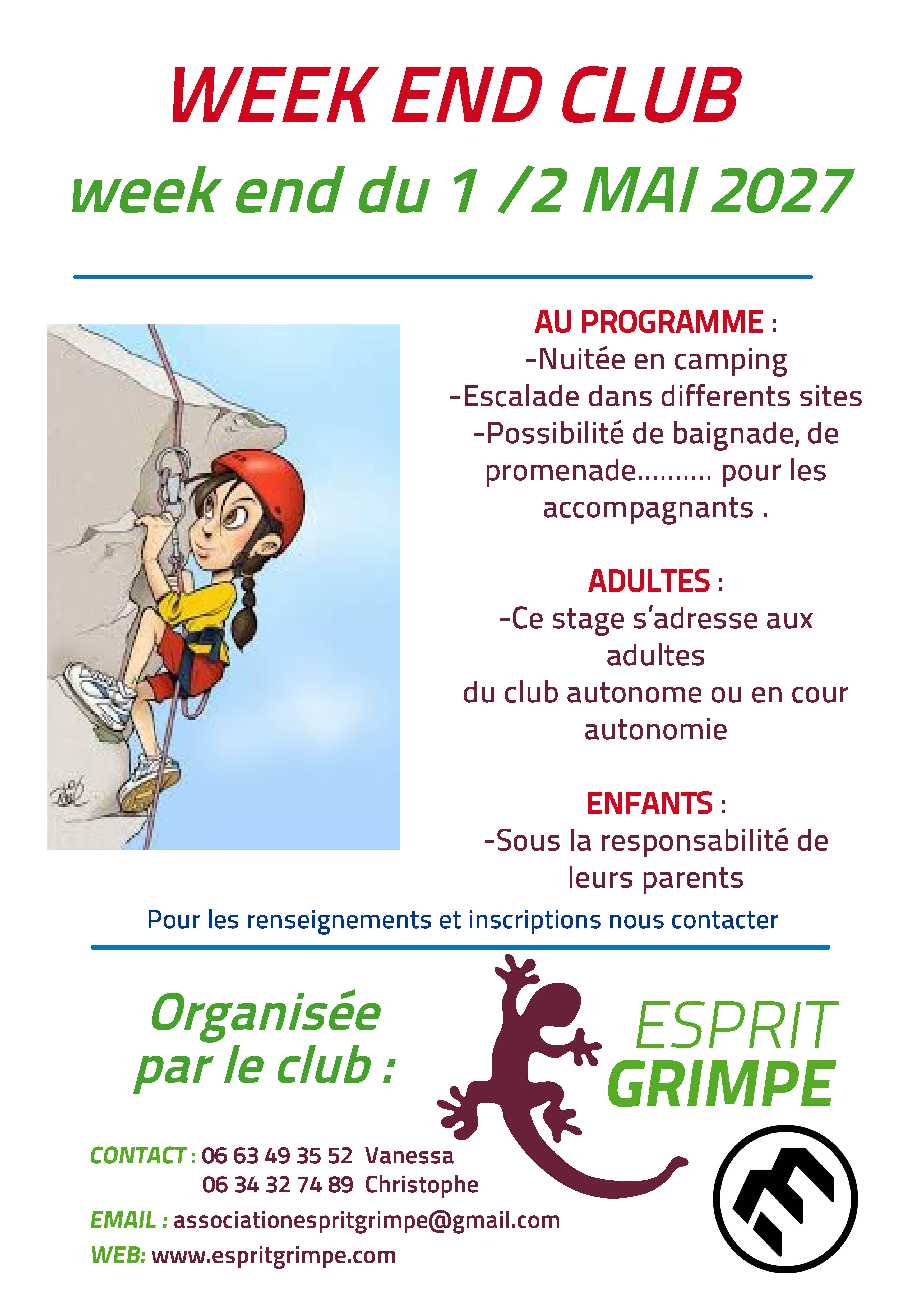 week end club  : Week end club , grimpe