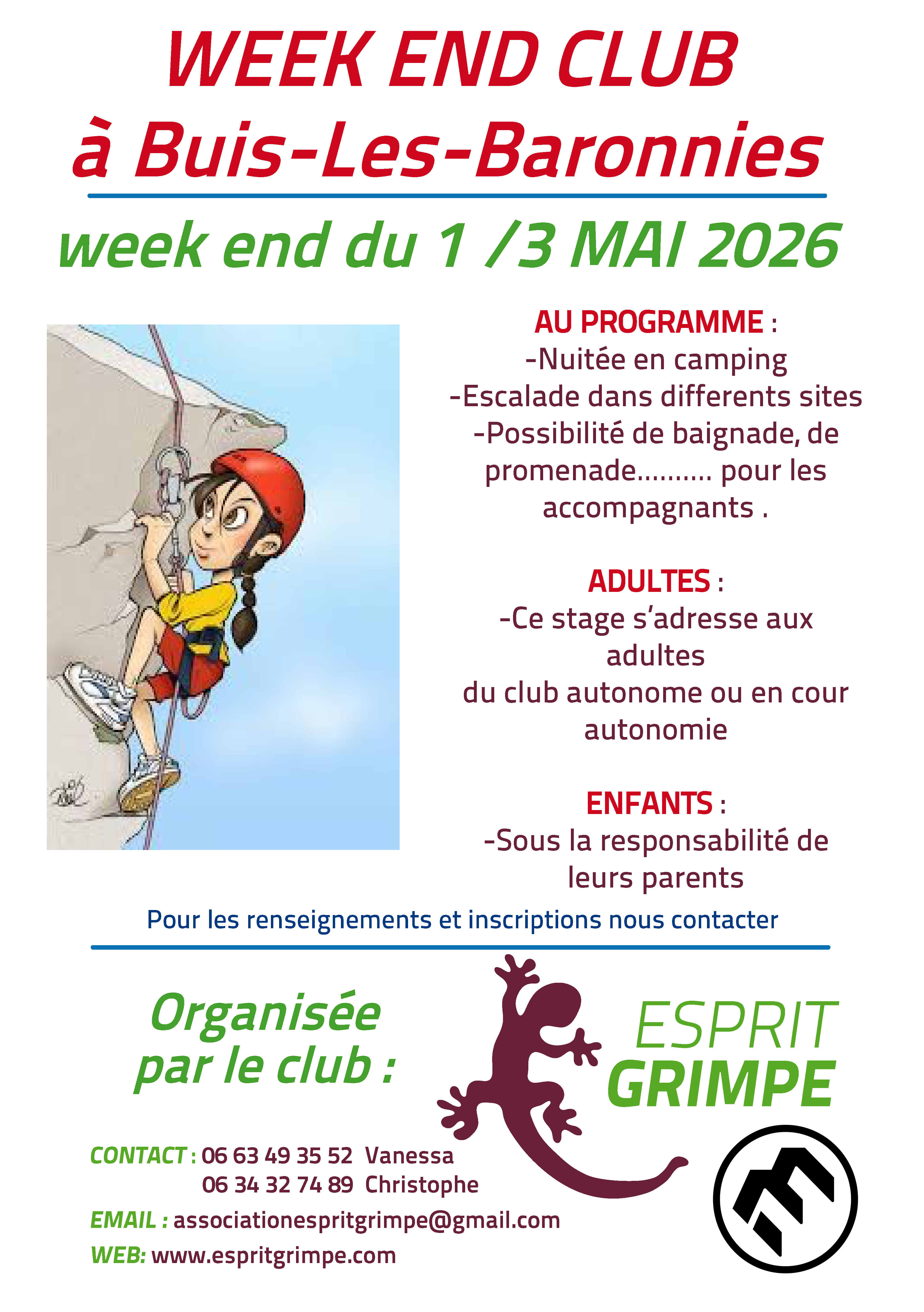 week end club  : Week end club , grimpe